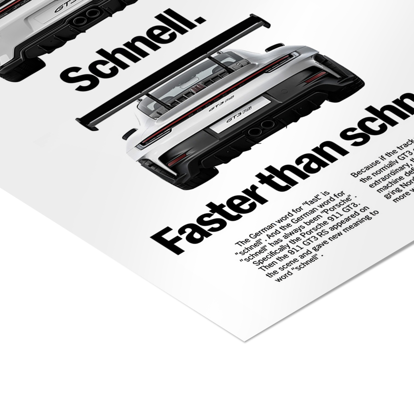 Porsche Schnell Poster