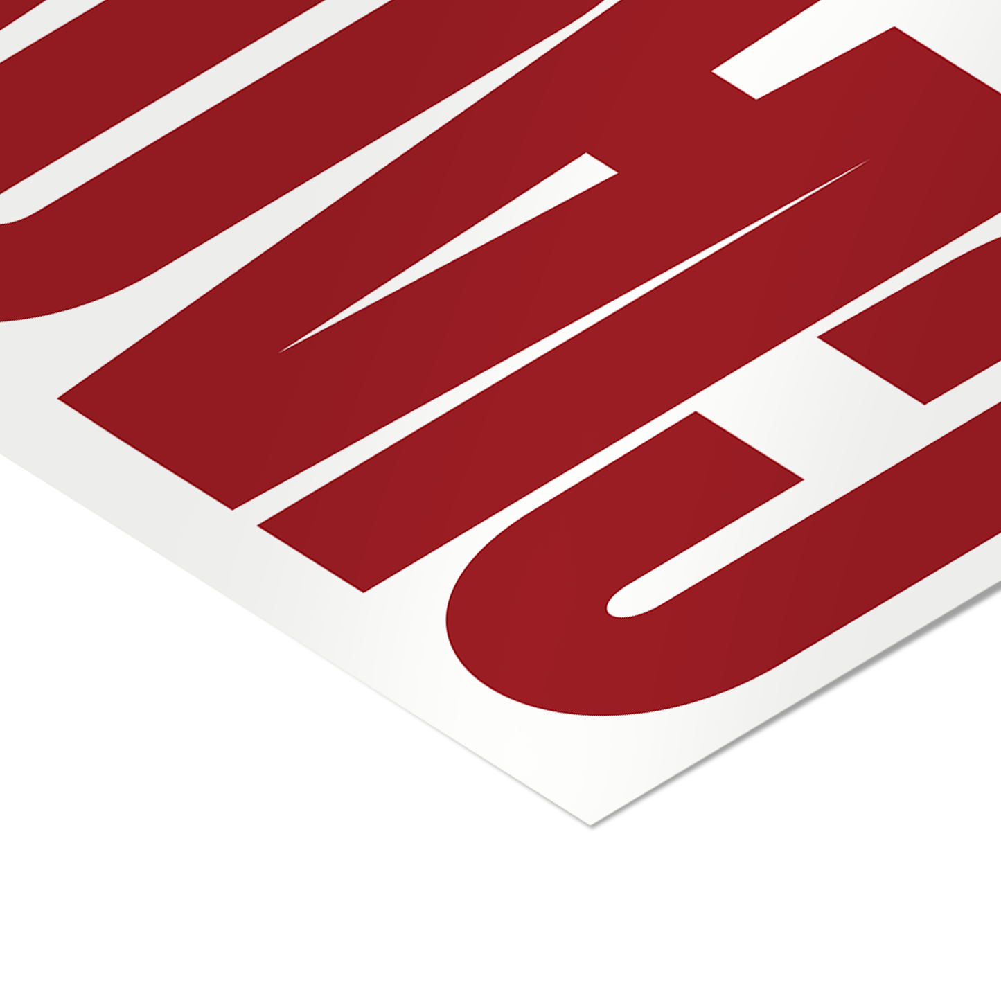 Ciao Typography - Red Poster