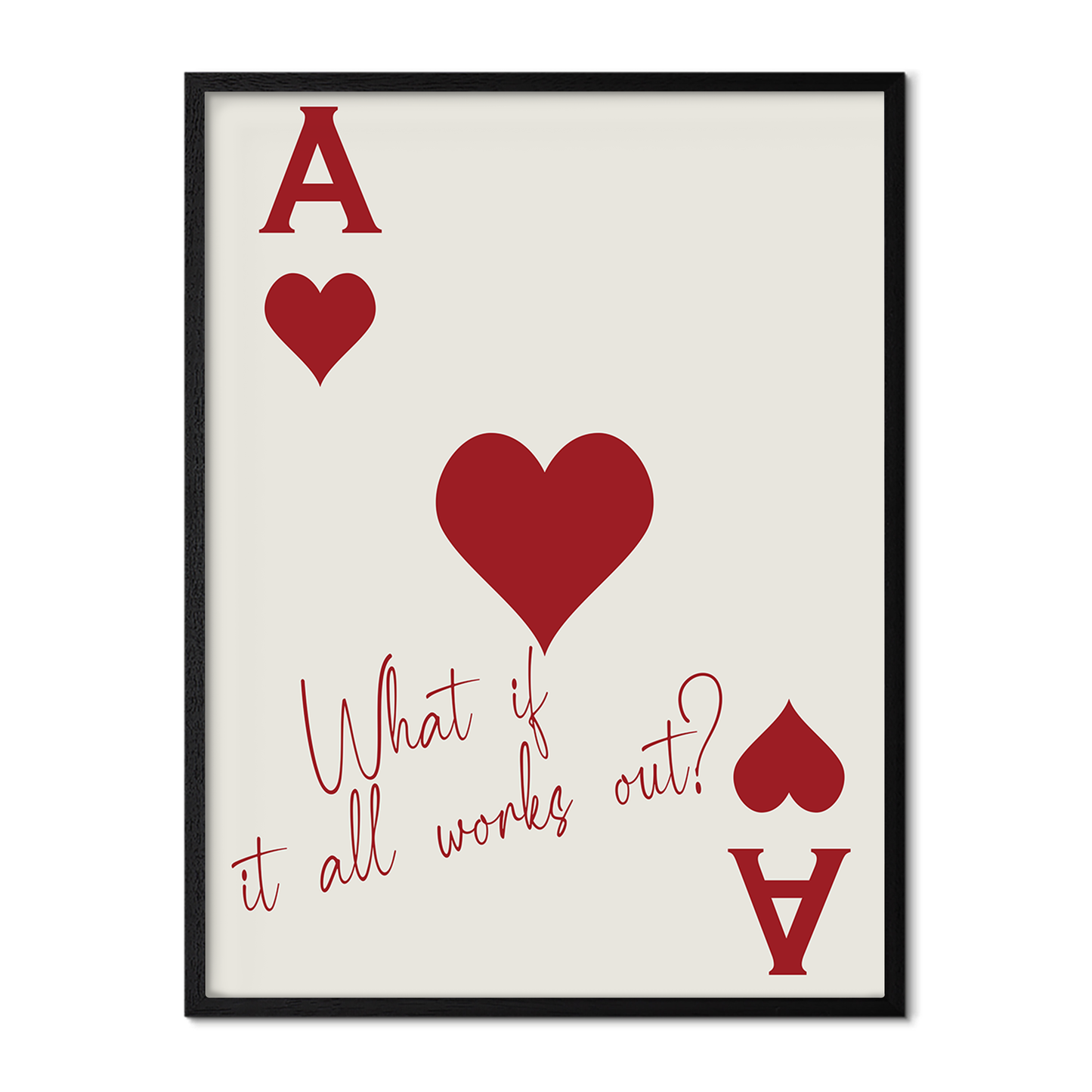 "What If It All Works Out?" - Red Poster