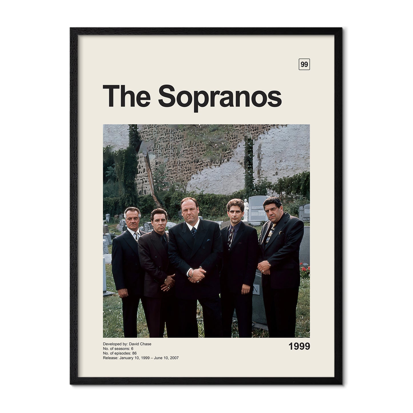 The Sopranos - Vintage Poster