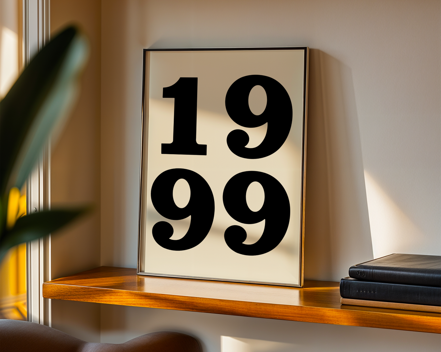 “1999” - Black & White Poster