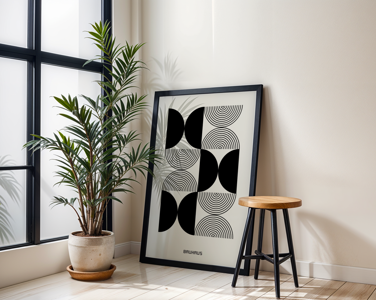 Bauhaus 1923 Black Poster