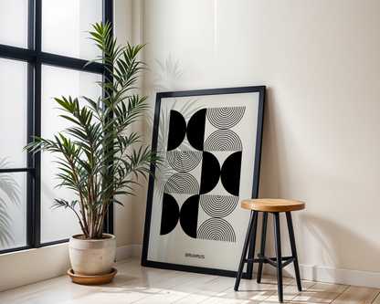 Bauhaus 1923 Black Poster