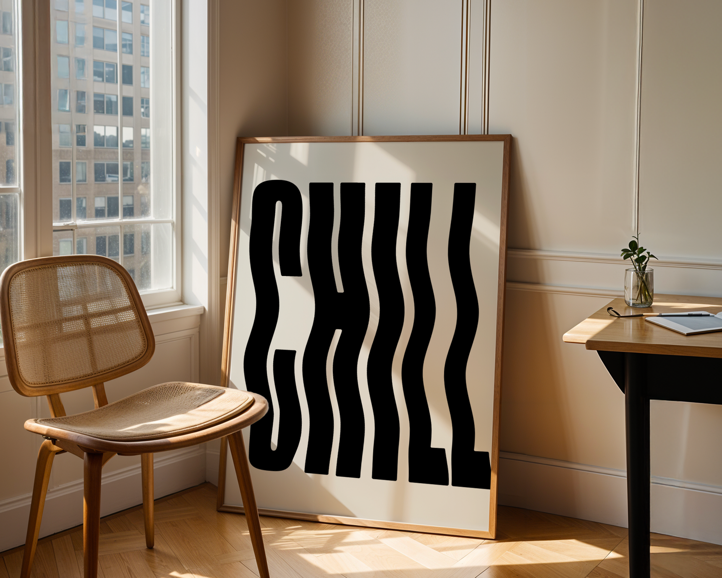 Chill Typography - Black Poster