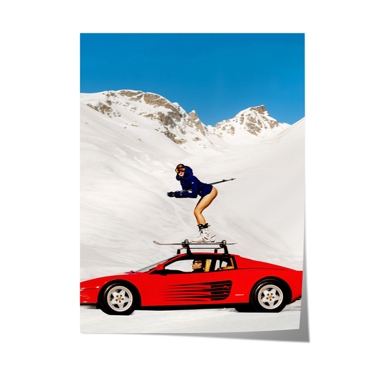 Ferrari - Ski Adventure Poster