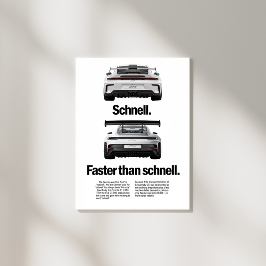 Porsche Schnell Poster