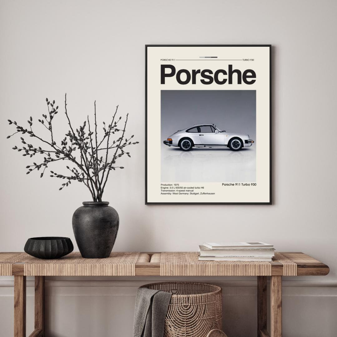 Classic Porsche 911 Turbo 930 Poster