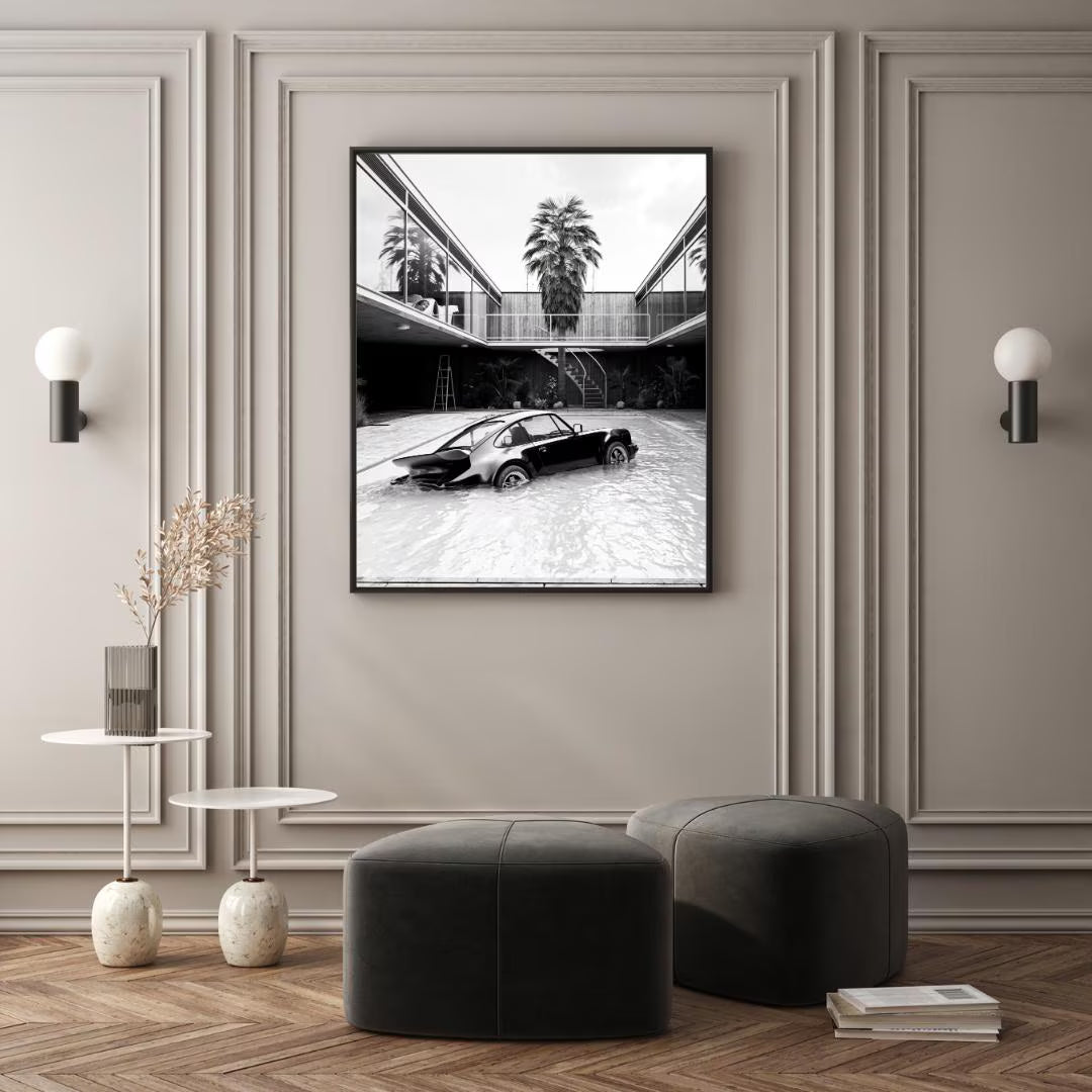 Submerged Porsche Poster