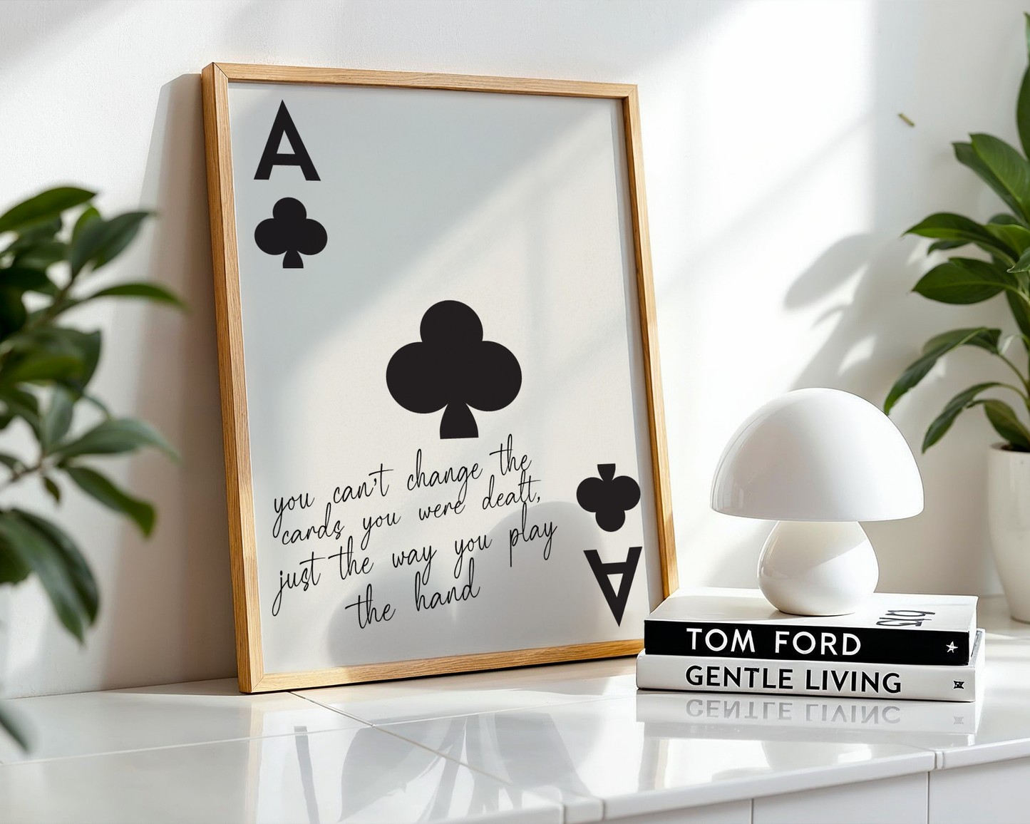 "You Can’t Change the Cards" - Black Poster