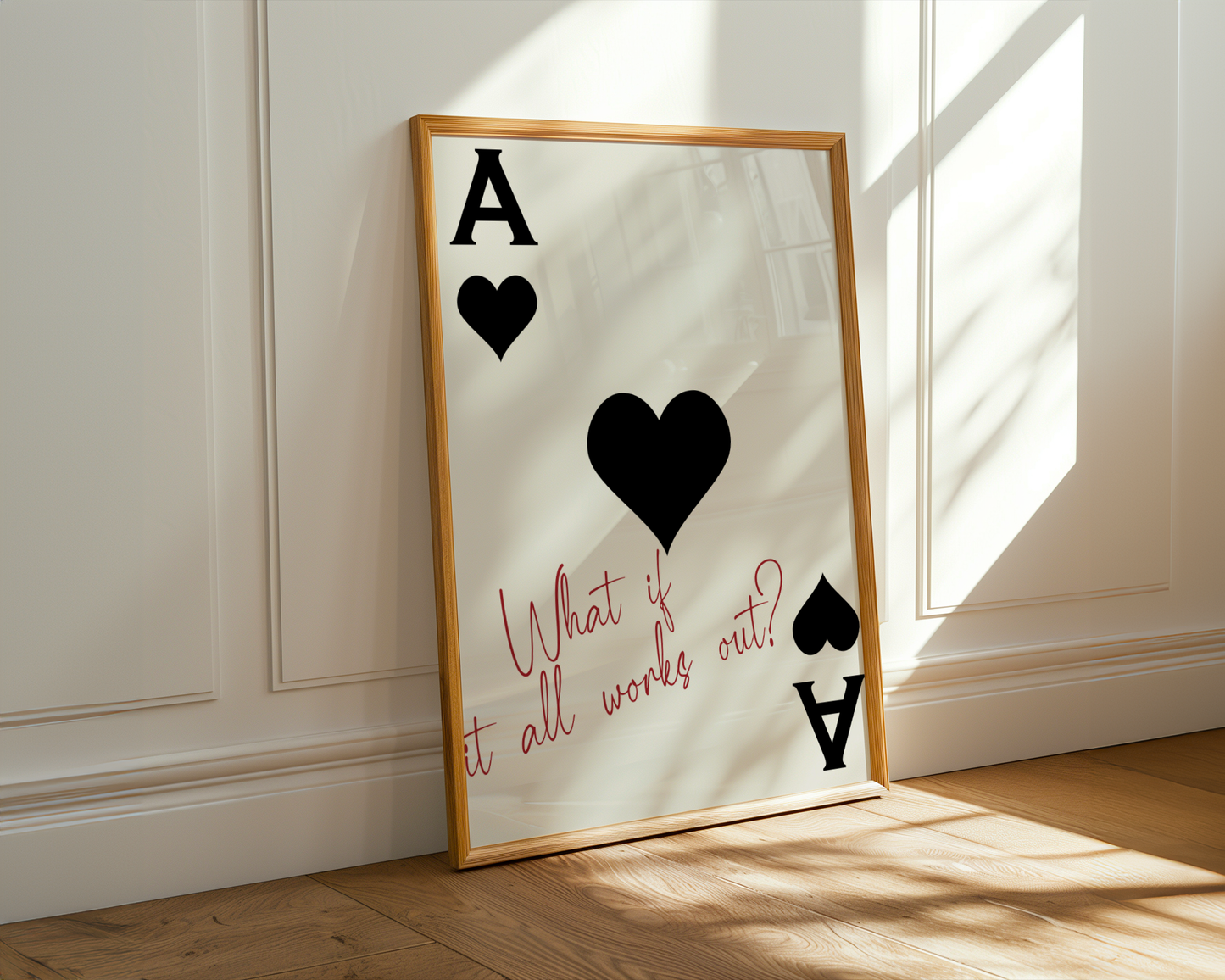 "What If It All Works Out?" - Black Poster