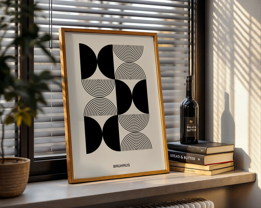 Bauhaus 1923 Black Poster