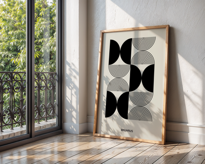 Bauhaus 1923 Black Poster