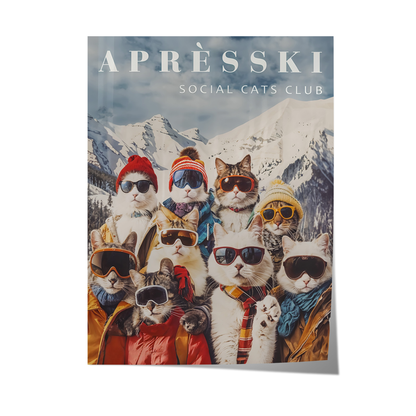 Après Ski – Social Cats Club Poster
