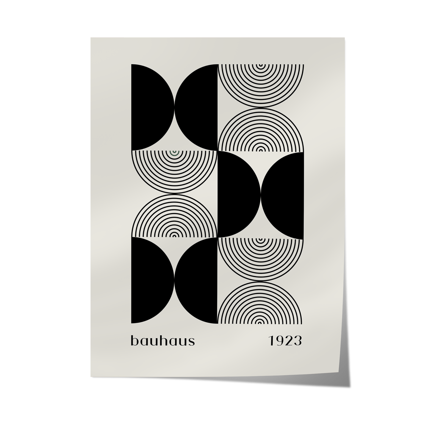 Bauhaus 1923 Black Poster