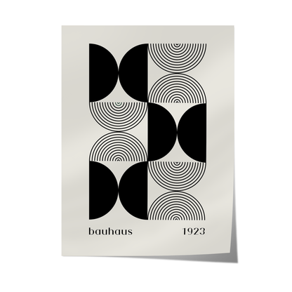 Bauhaus 1923 Black Poster