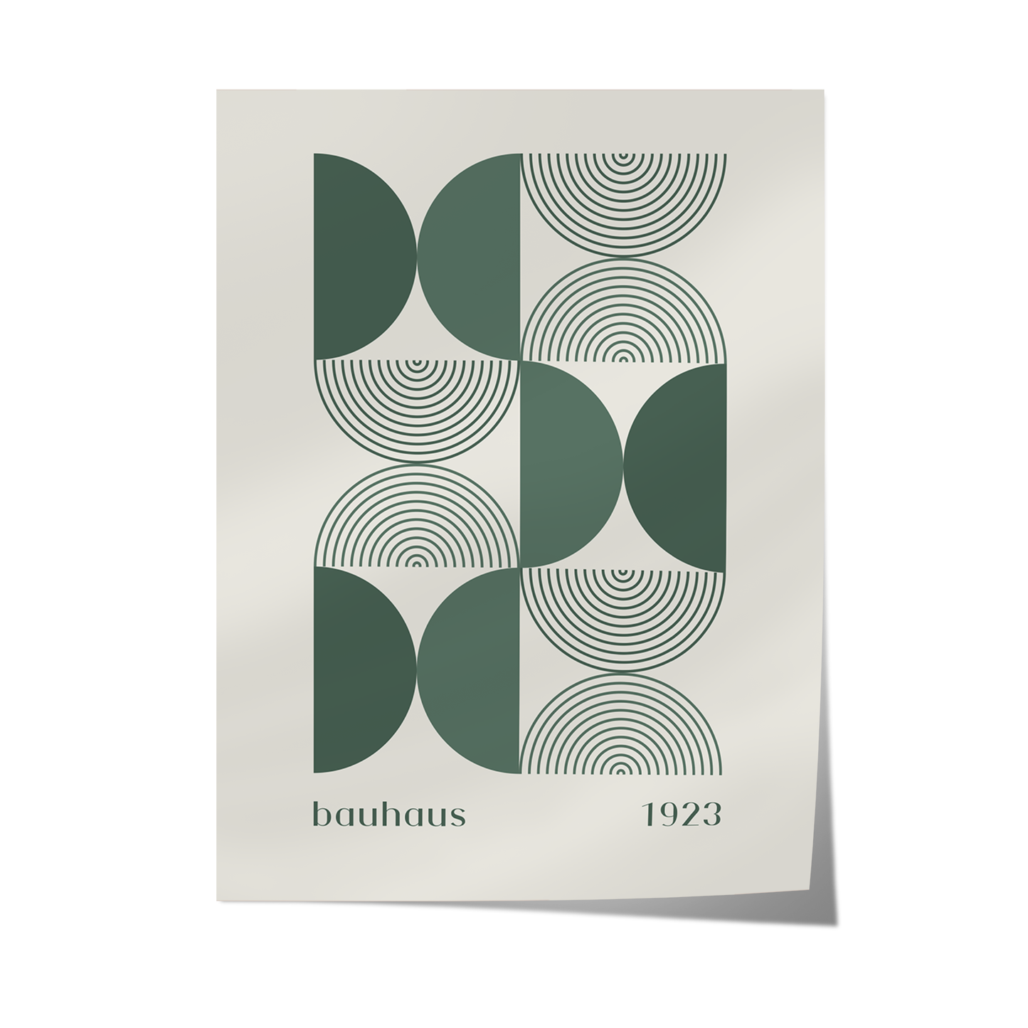 Bauhaus 1923 Green Poster