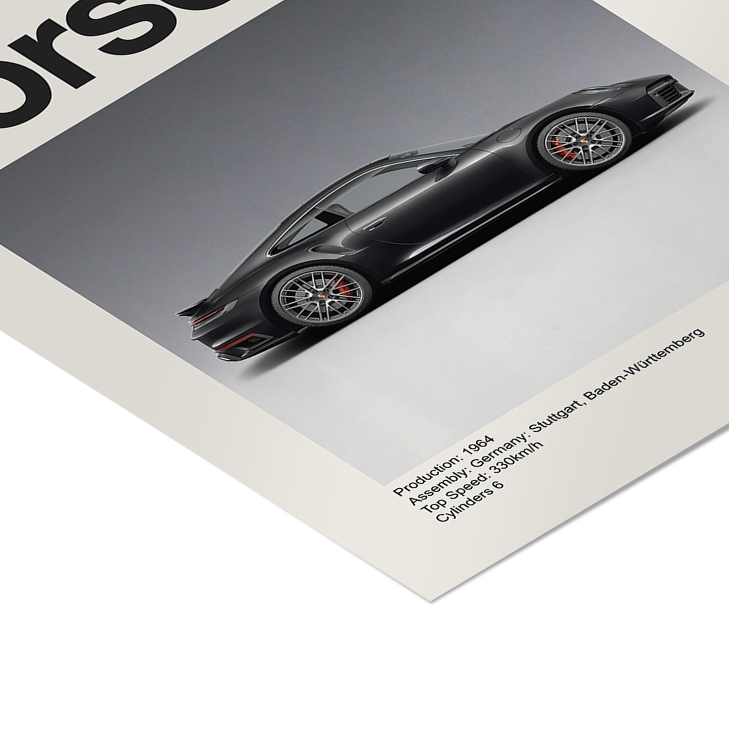 Porsche 911 Turbo S Poster