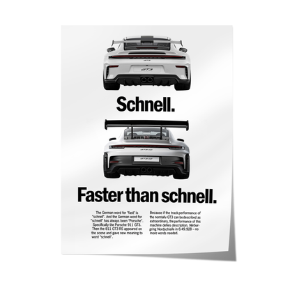 Porsche Schnell Poster