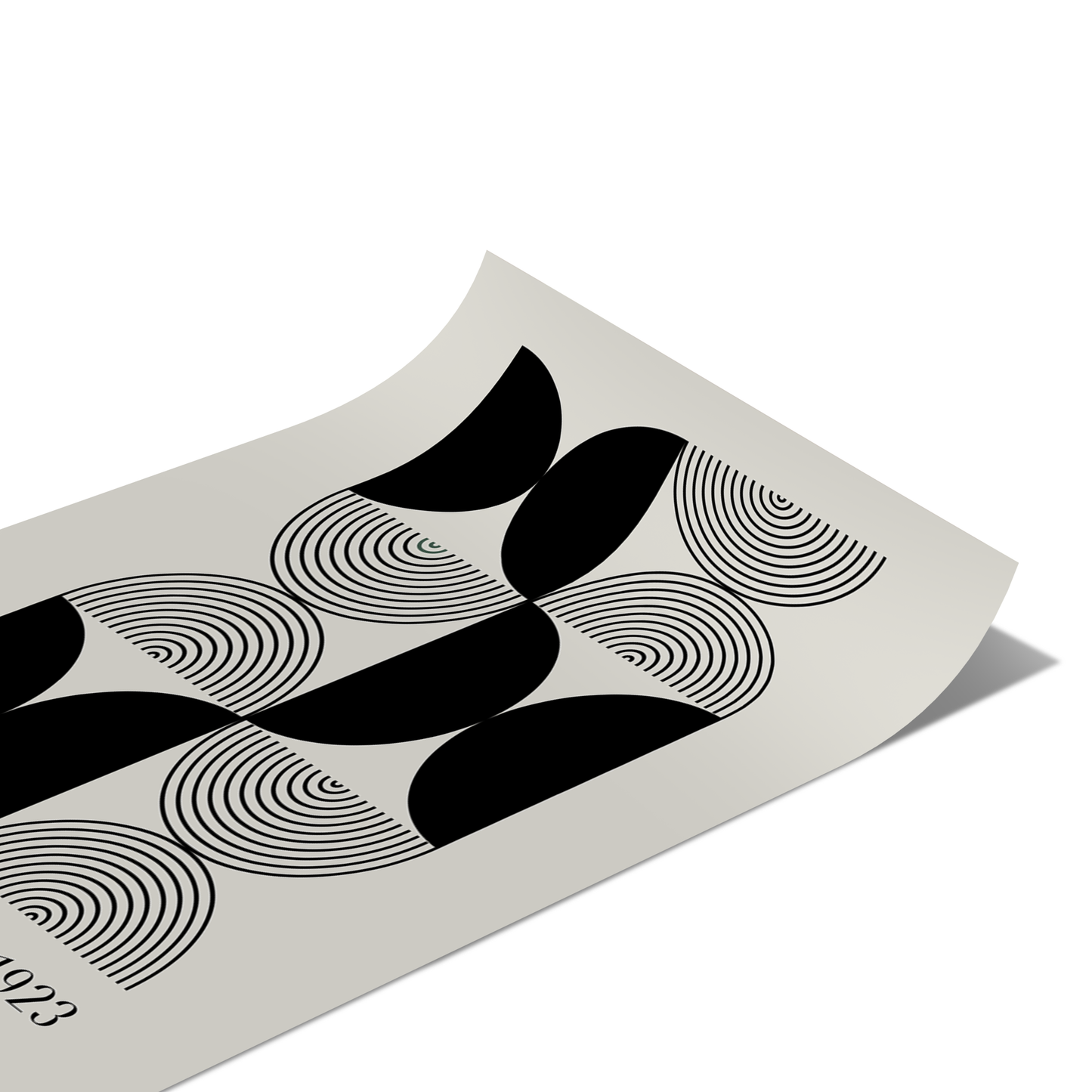 Bauhaus 1923 Black Poster