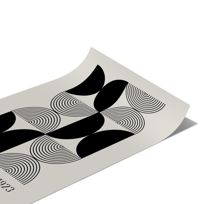 Bauhaus 1923 Black Poster