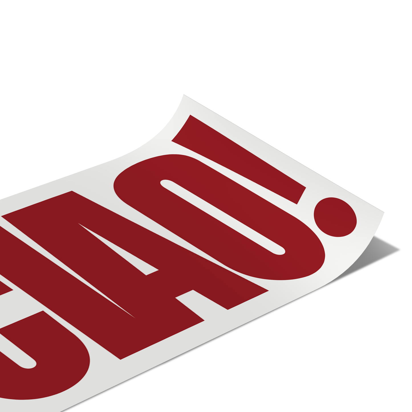 Ciao Typography - Red Poster