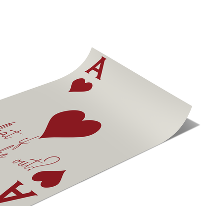 "What If It All Works Out?" - Red Poster