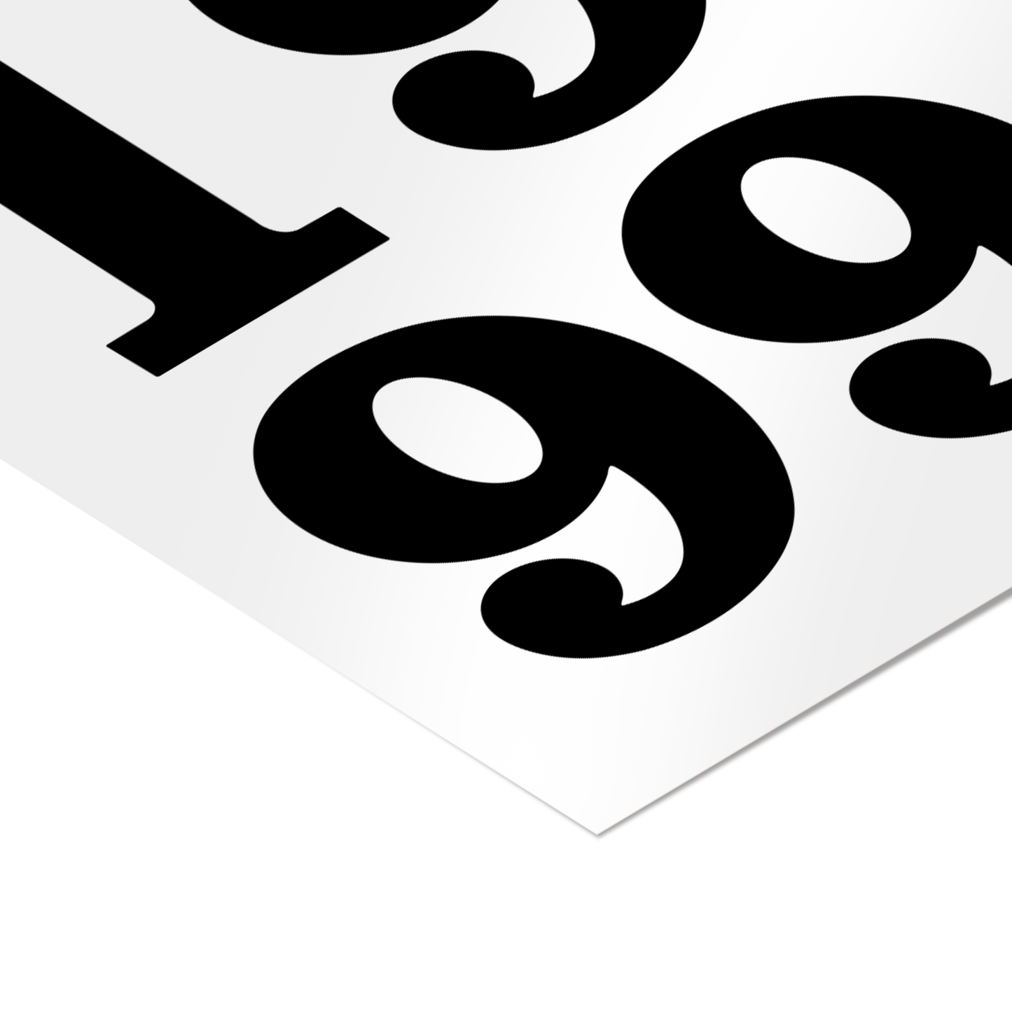 “1999” - Black & White Poster