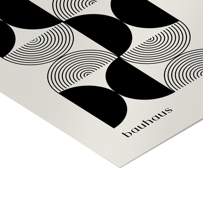 Bauhaus 1923 Black Poster