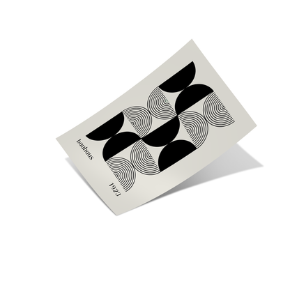 Bauhaus 1923 Black Poster