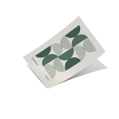 Bauhaus 1923 Green Poster