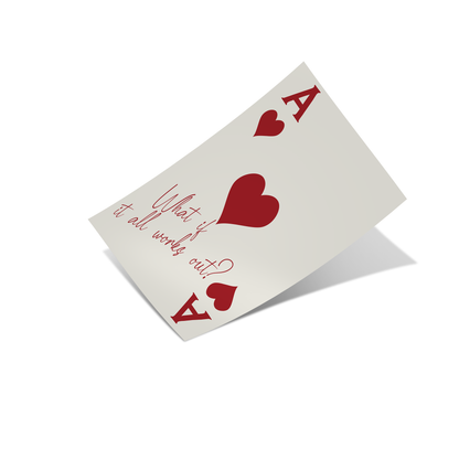 "What If It All Works Out?" - Red Poster