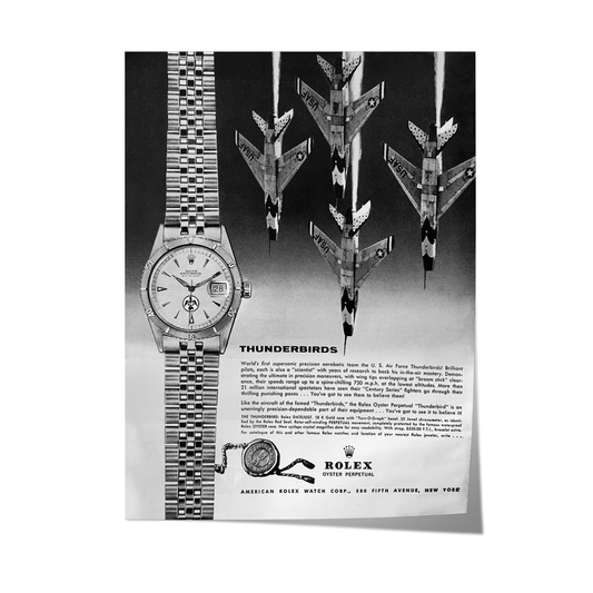 Watch x Thunderbirds Vintage Ad Poster