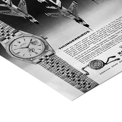 Watch x Thunderbirds Vintage Ad Poster