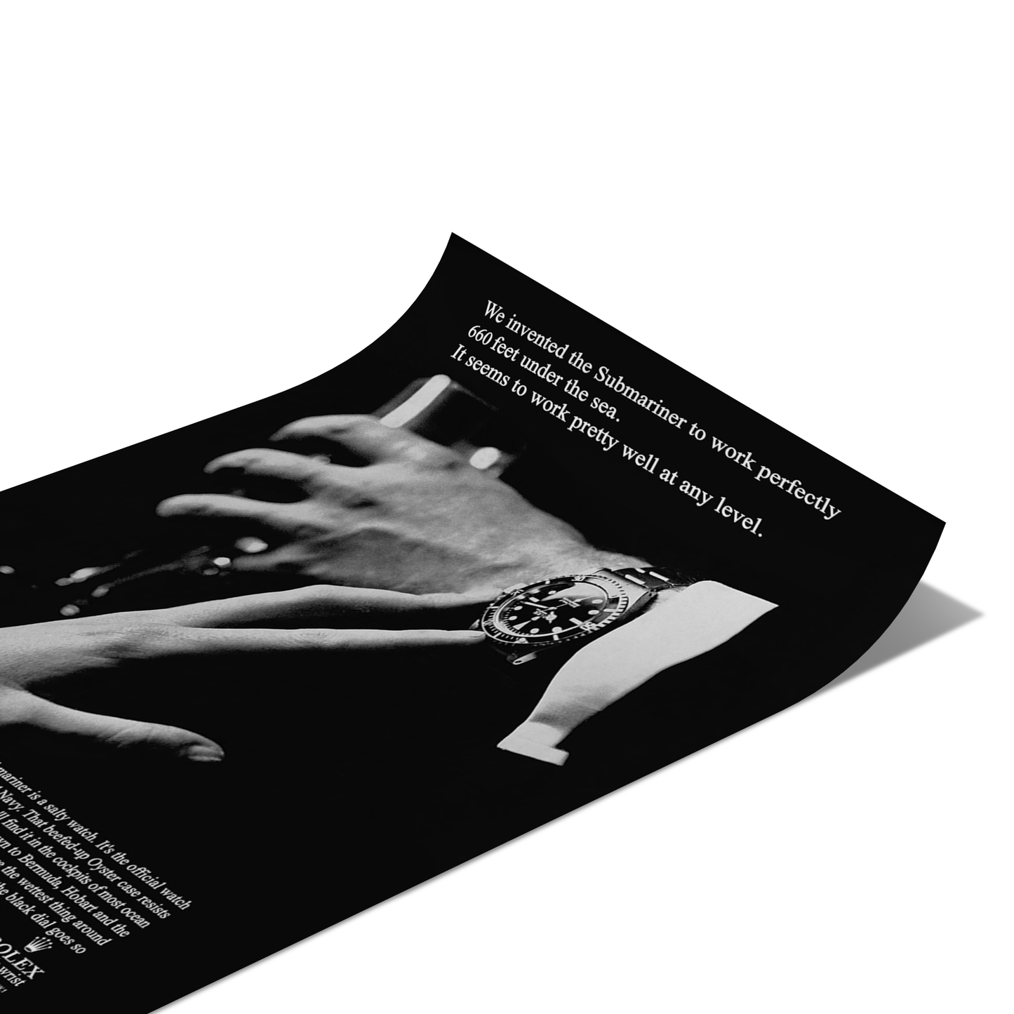 Vintage Submariner Ad Poster