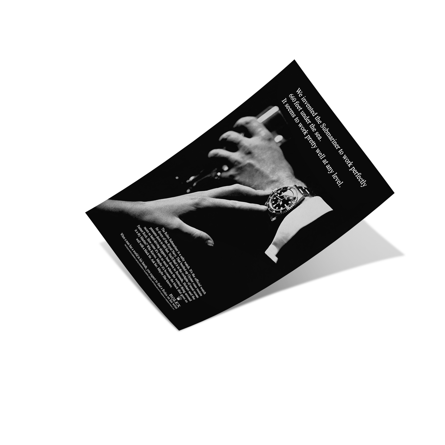 Vintage Submariner Ad Poster