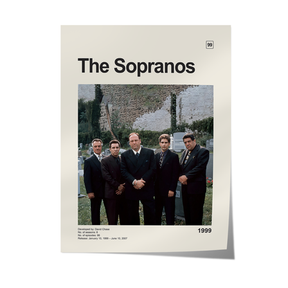 The Sopranos - Vintage Poster