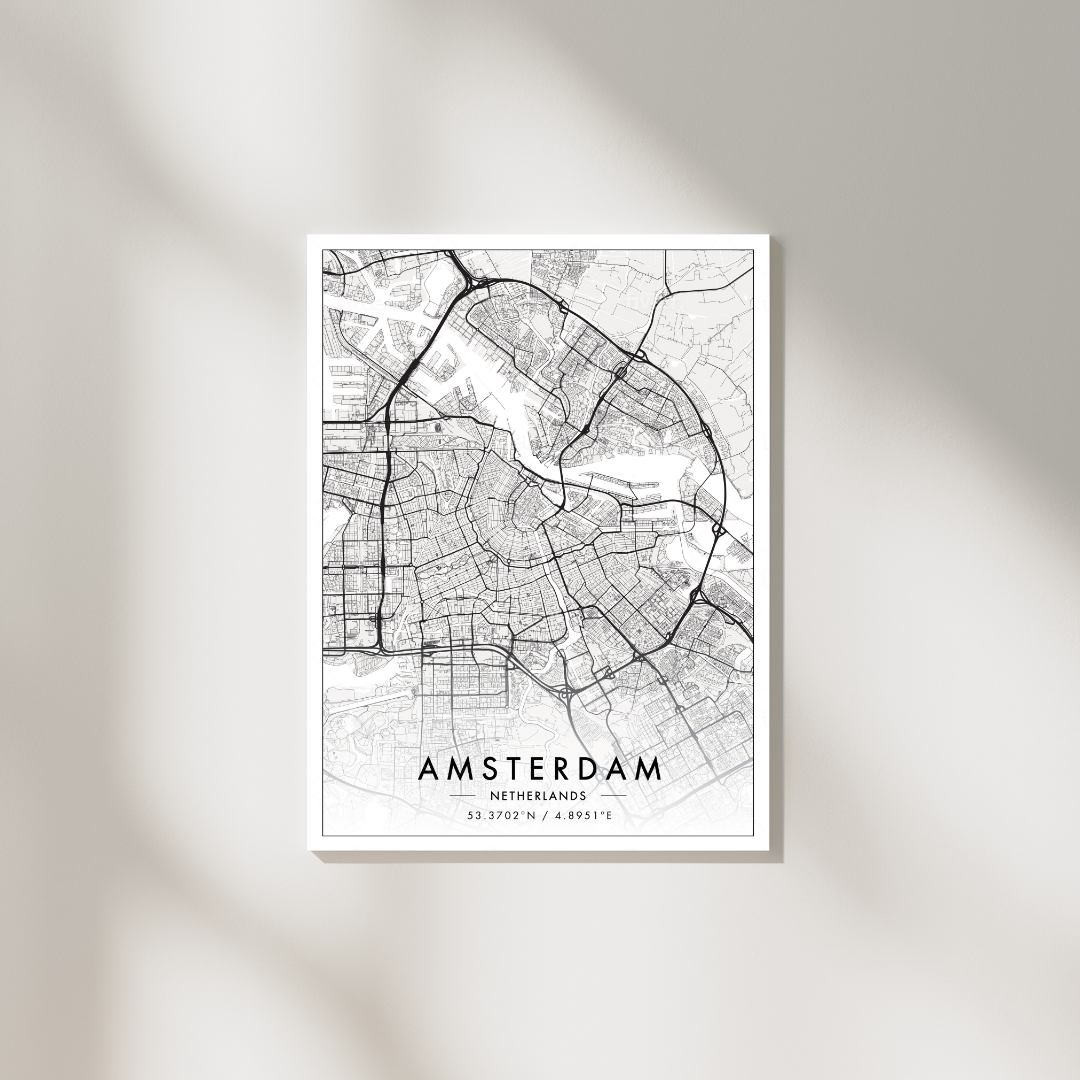 Amsterdam City Map Poster