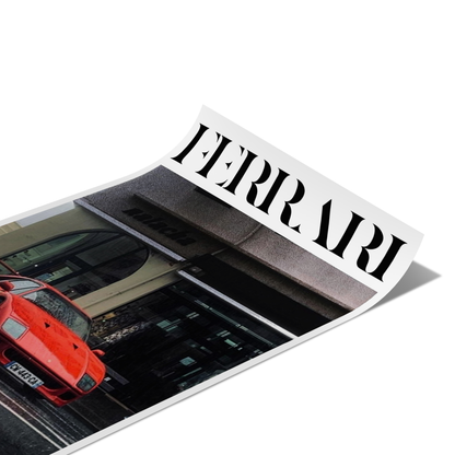 Ferrari - Editorial Poster
