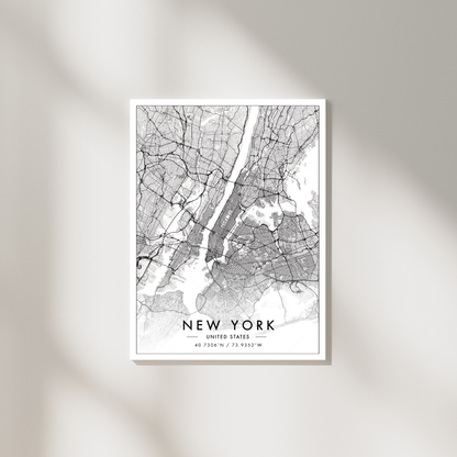 New York City Map Poster