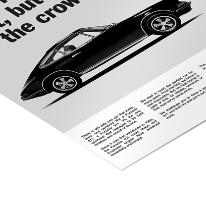 Porsche 911 Vintage Ad Poster
