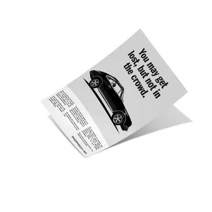 Porsche 911 Vintage Ad Poster