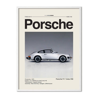 Classic Porsche 911 Turbo 930 Poster