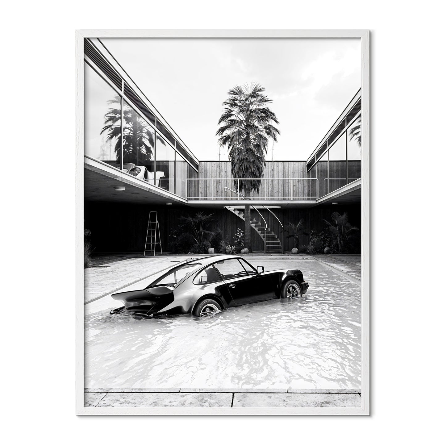 Submerged Porsche Poster