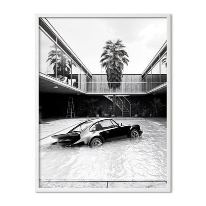Submerged Porsche Poster