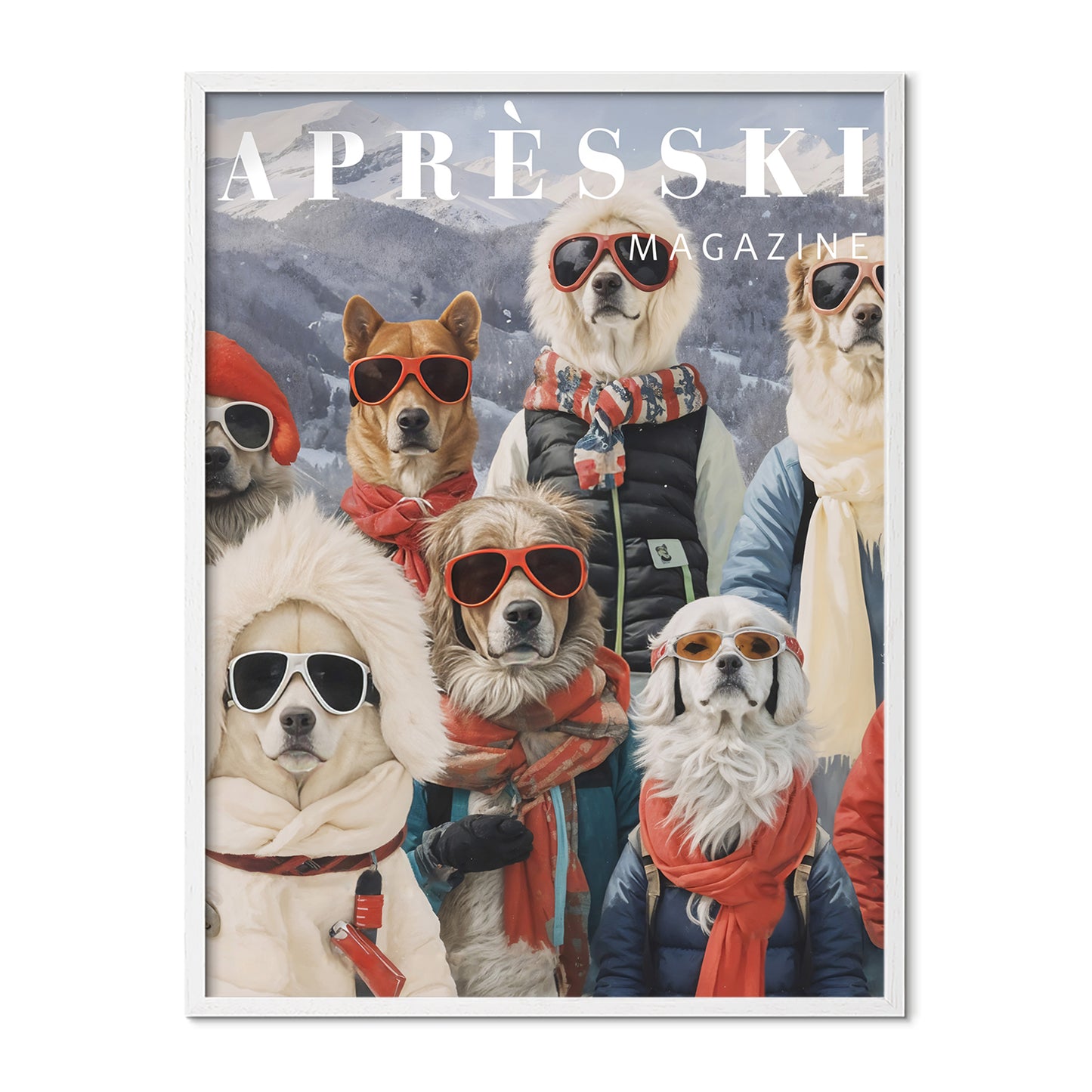 Après Ski Dogs Poster