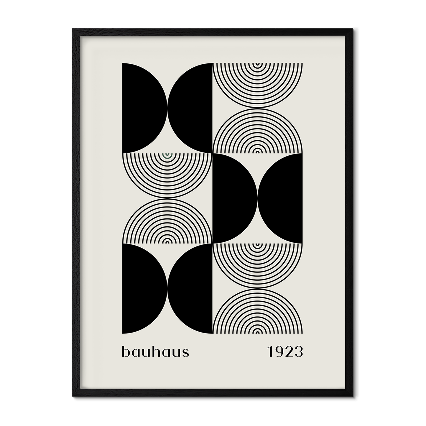 Bauhaus 1923 Black Poster