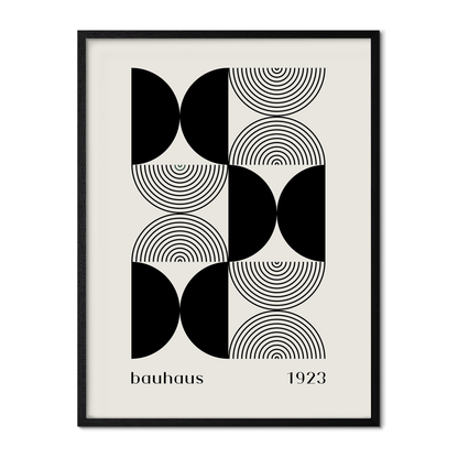 Bauhaus 1923 Black Poster