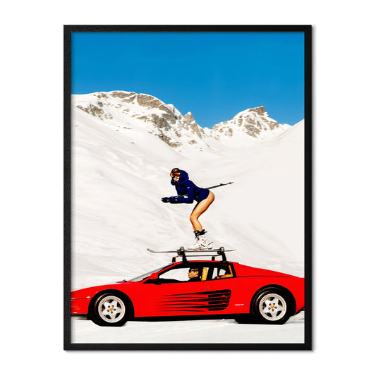 Ferrari - Ski Adventure Poster