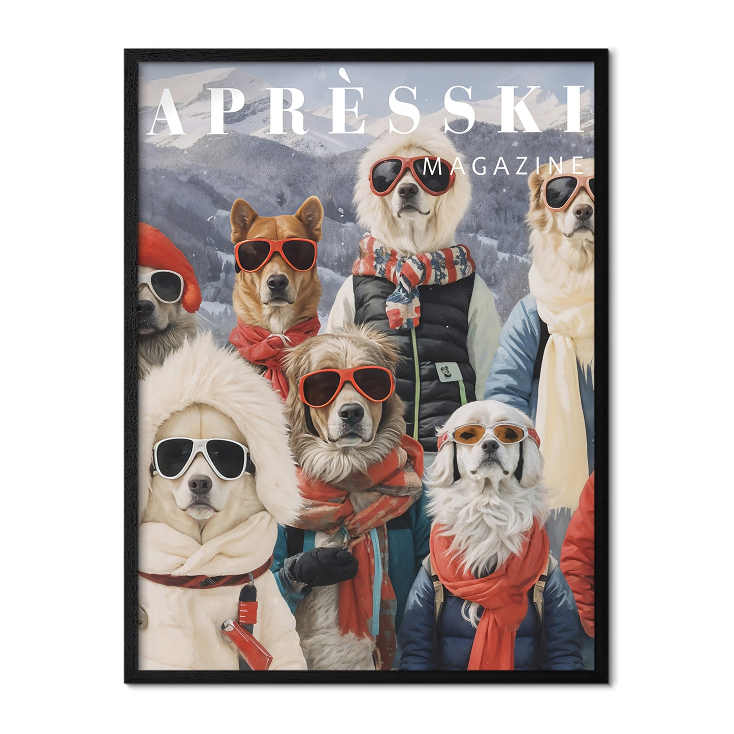 Après Ski Dogs Poster