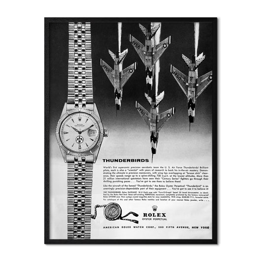 Watch x Thunderbirds Vintage Ad Poster